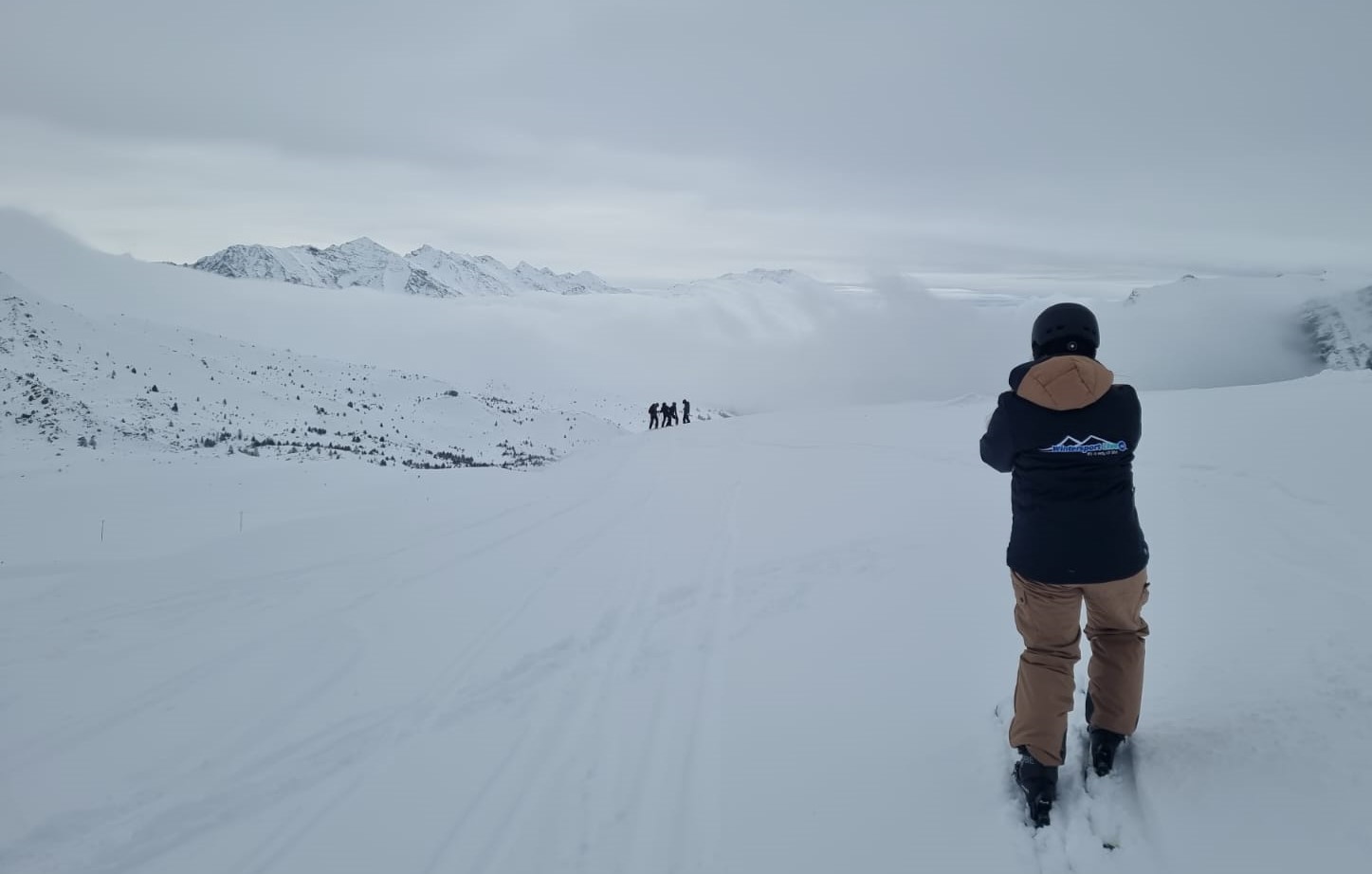 Skigebied Montgenèvre met sneeuw